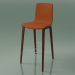 3d model Bar stool 3998 (4 wooden legs, polypropylene, with front trim, walnut) - preview