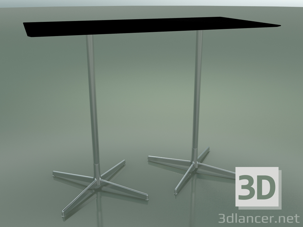 Modelo 3d Mesa retangular com base dupla 5557 (H 103,5 - 69x139 cm, Preto, LU1) - preview