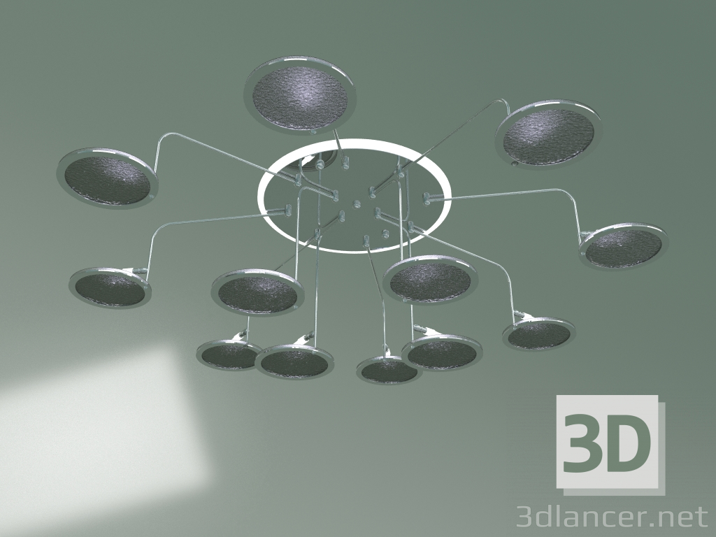 3D Modell Deckenlüster 80109-12 (Chrom) - Vorschau