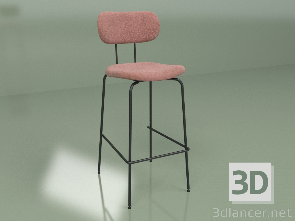 Modelo 3d Banco de bar Pedigree (Powder Pink) - preview