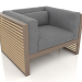 modello 3D Poltrona lounge (Bronzo) - anteprima