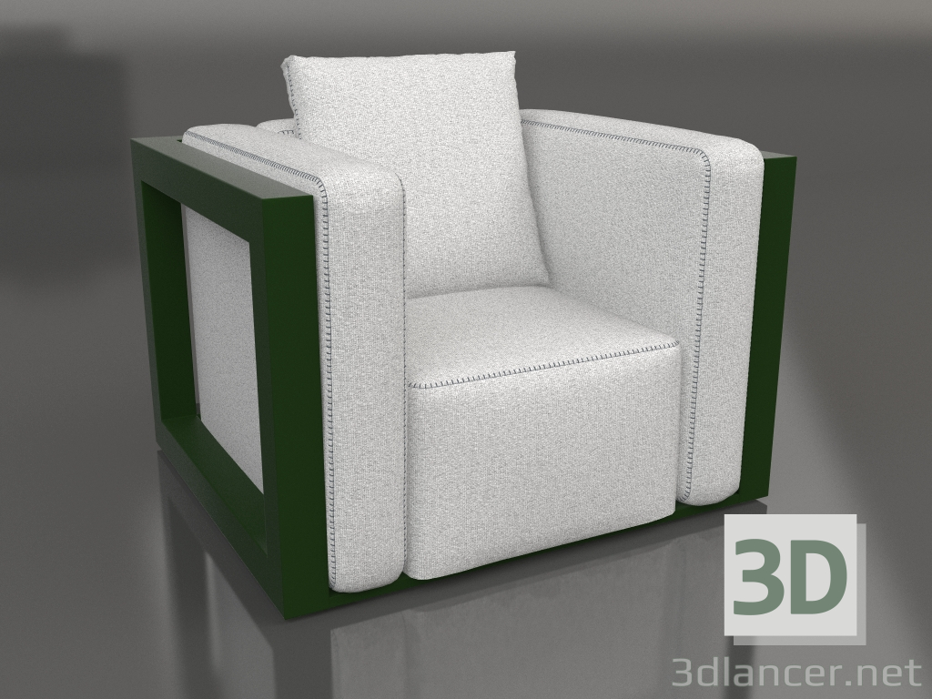 3d model Sillón (verde botella) - vista previa