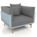 3d model Armchair (Blue gray) - preview