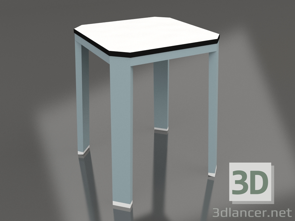 modèle 3D Tabouret bas (Bleu gris) - preview