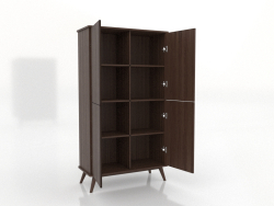 Armoire 5 1000x450x1800 mm (ouverte, noyer foncé)