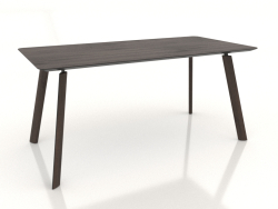 Mesa de comedor BRASKO 1600x800x750 mm (roble oscuro)