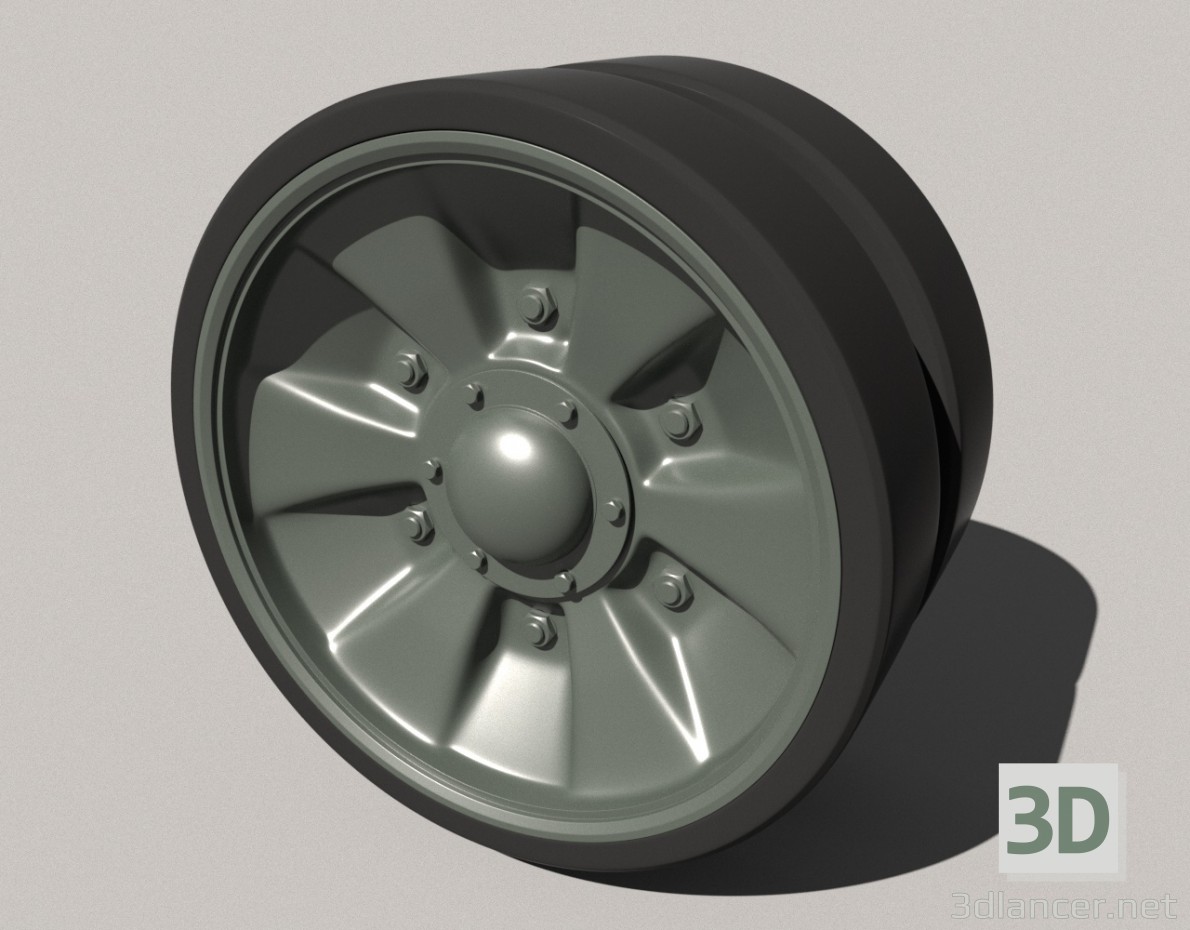 Modelo 3d Apoio t-90 do rolo de estrada MS - preview