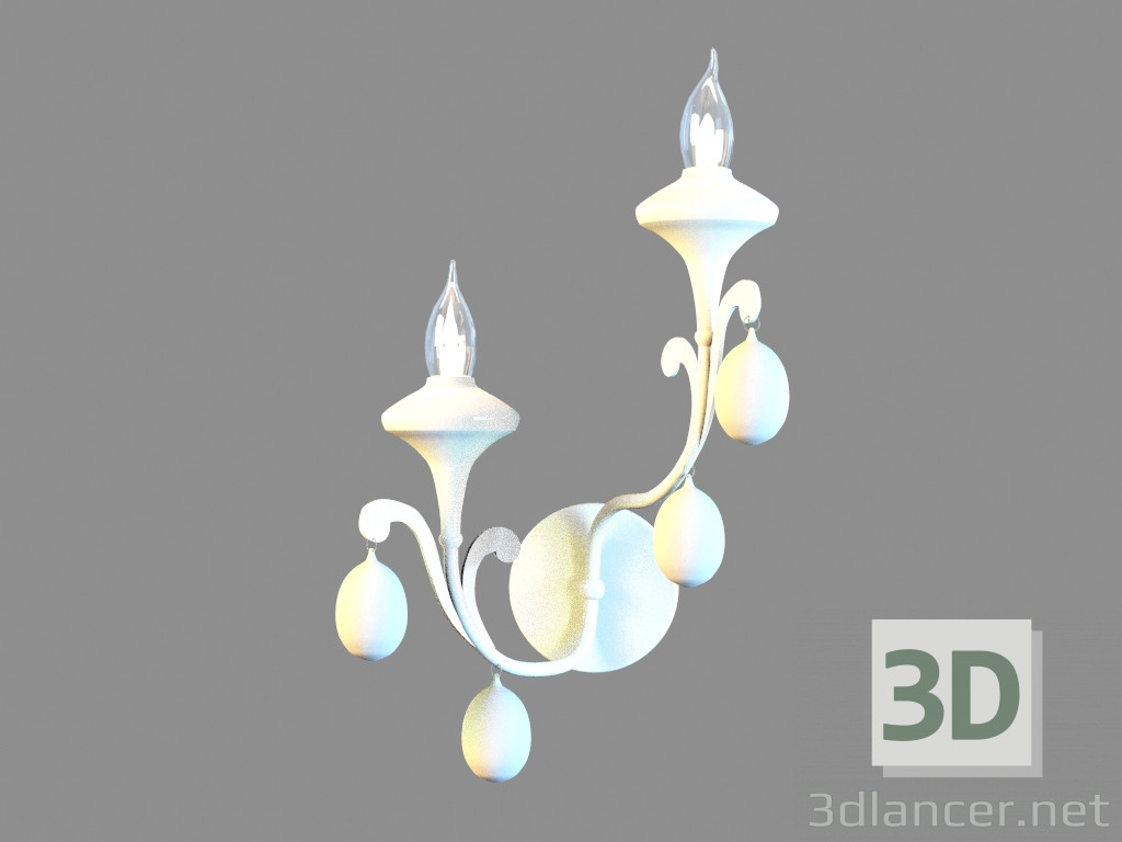 3d model Sconce A3239AP-2WH - preview