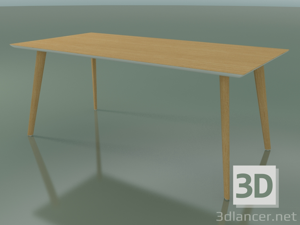 Modelo 3d Mesa retangular 3505 (H 74 - 180x90 cm, M02, carvalho natural, opção 2) - preview