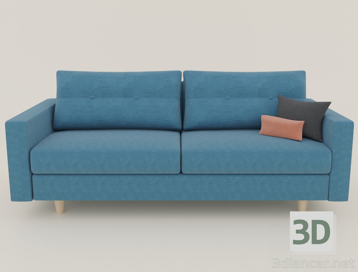 Stoffsofa 3D-Modell kaufen - Rendern