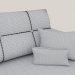 3d Fabric sofa model buy - render