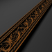 3d Decorative panel / molding / cornice model buy - render