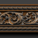 3d Decorative panel / molding / cornice model buy - render