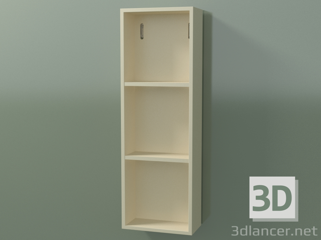 Modelo 3d Armário alto de parede (8DUADA02, Bone C39, L 24, P 12, H 72 cm) - preview