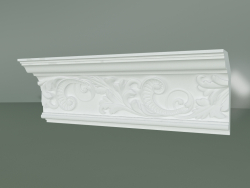 Cornicione in gesso con ornamento KV085