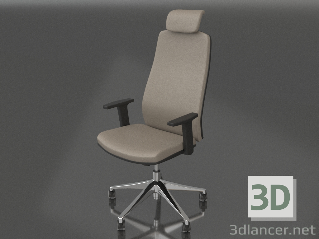 3d model Armchair Aspen (beige) - preview