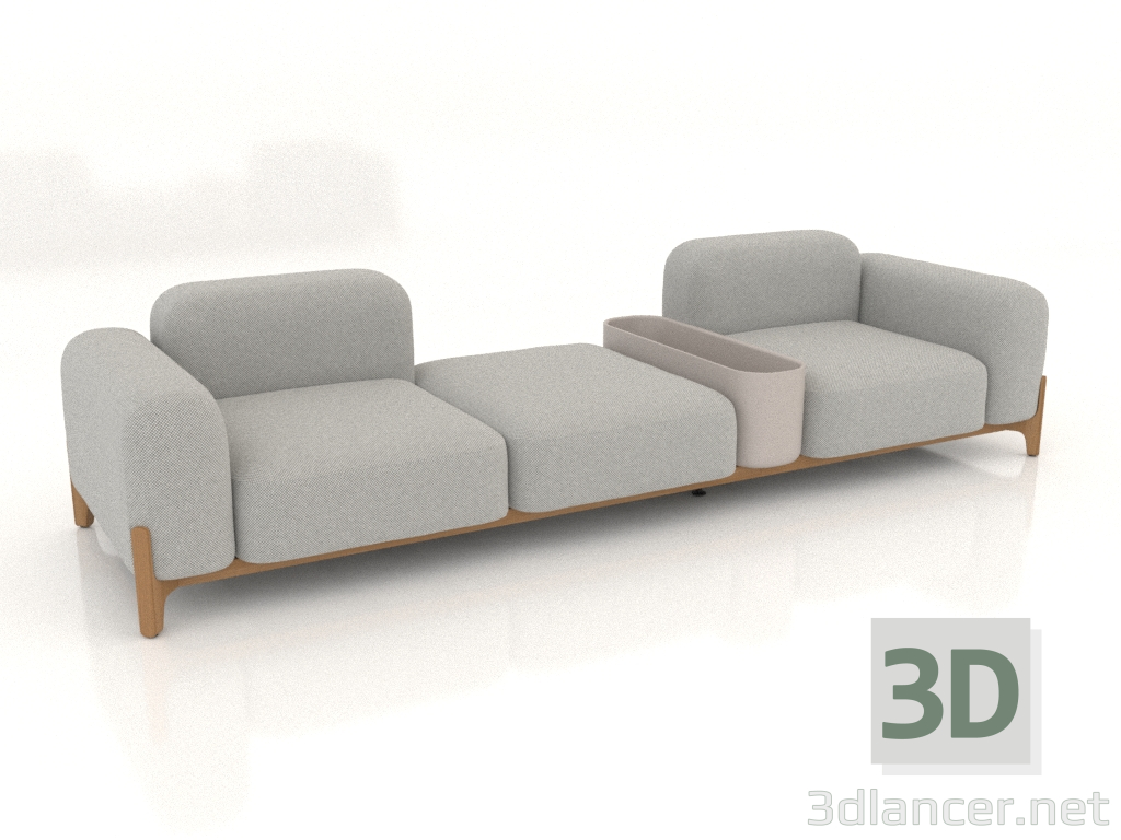 3d model Sofá modular (composición 14) - vista previa