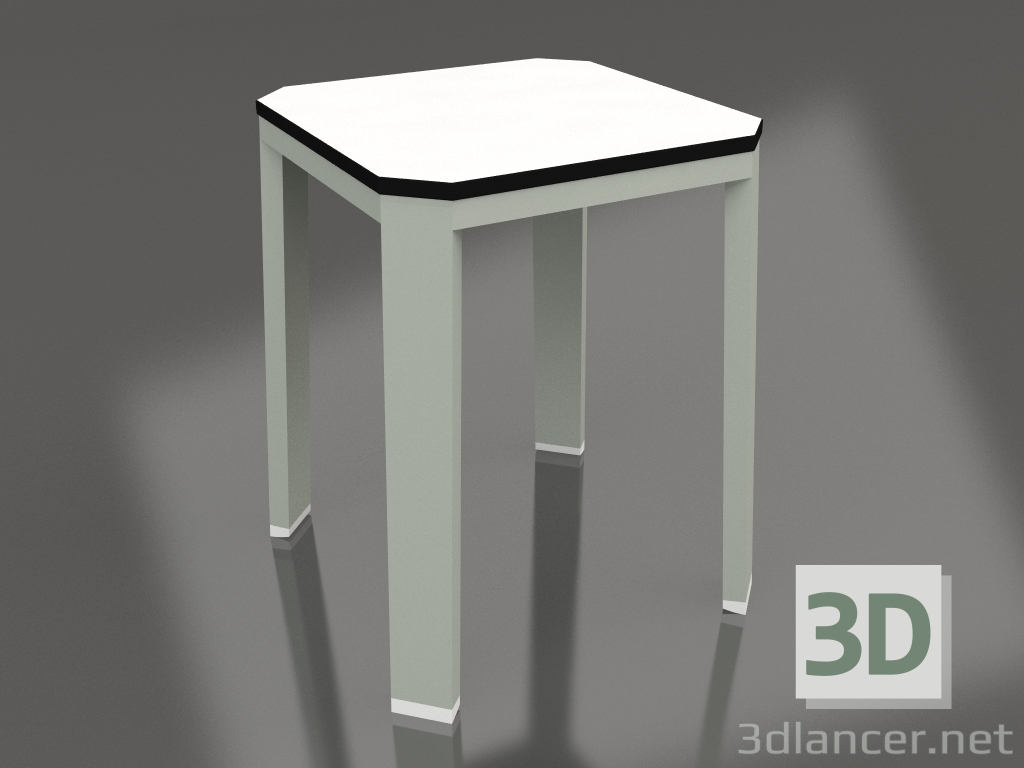 modèle 3D Tabouret bas (Gris ciment) - preview