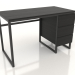 3d model Writing desk 1200x600 mm (black RAL 9005) - preview