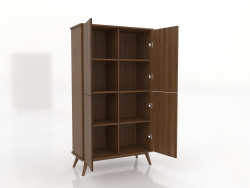 Mobile 5 1000x450x1800 mm (aperto, noce chiaro)