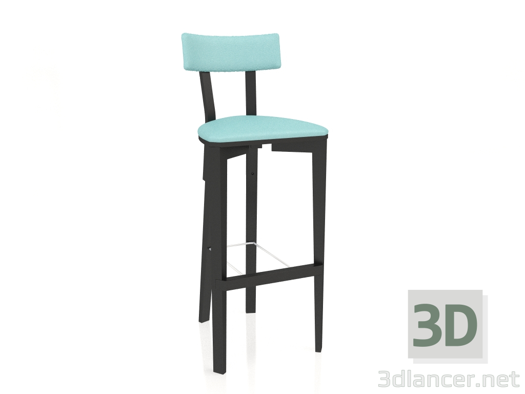 3d model Rectangle bar stool (option 8) - preview