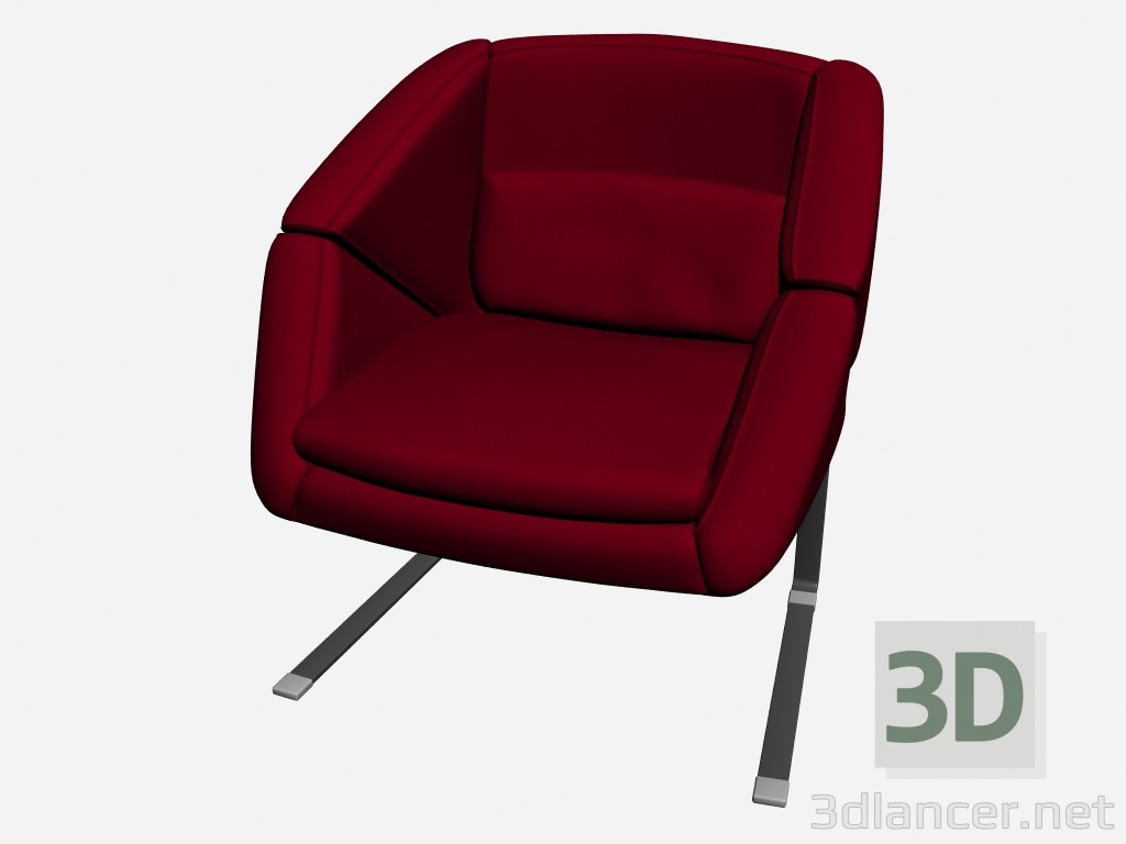 modèle 3D Fauteuil de Gilda - preview