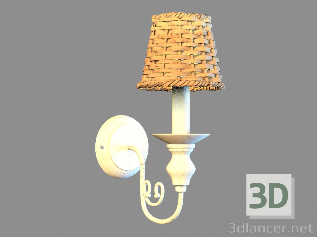 modèle 3D Sconce A3400AP-1BR - preview