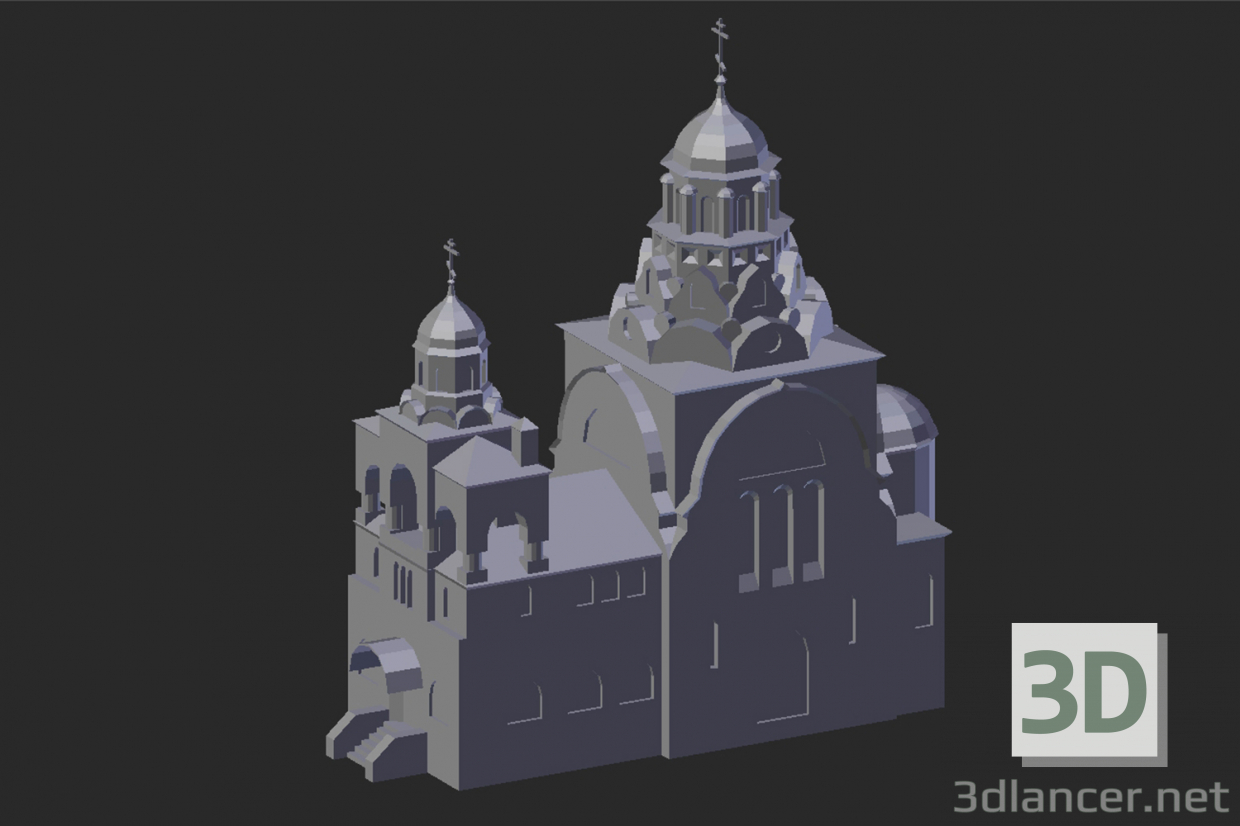 3d model Vladimir. Trinity Church - preview