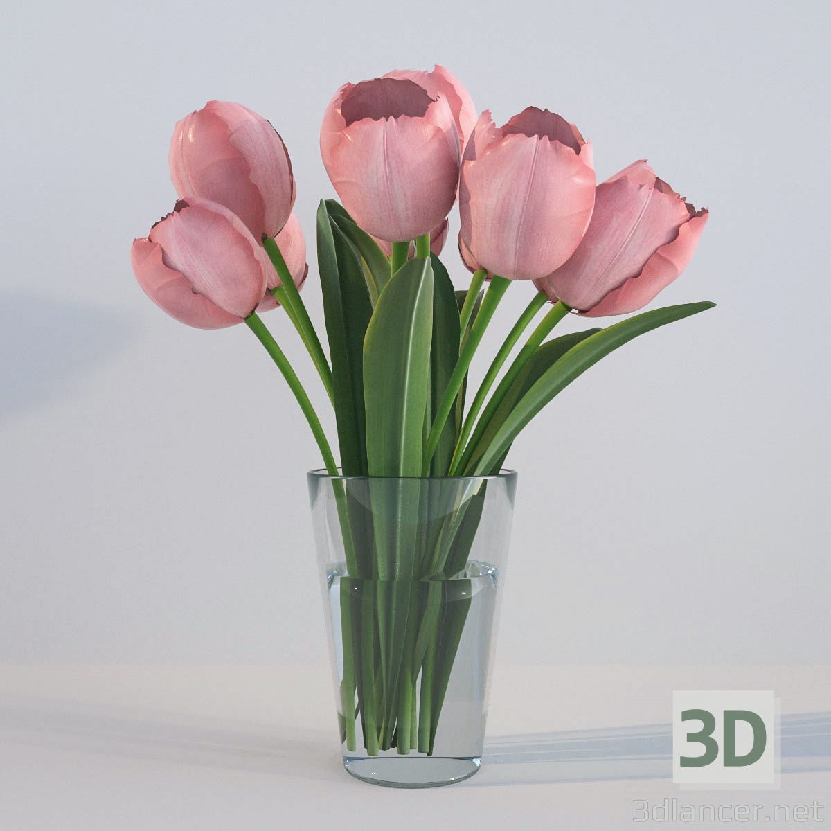 3d model Tulips - preview