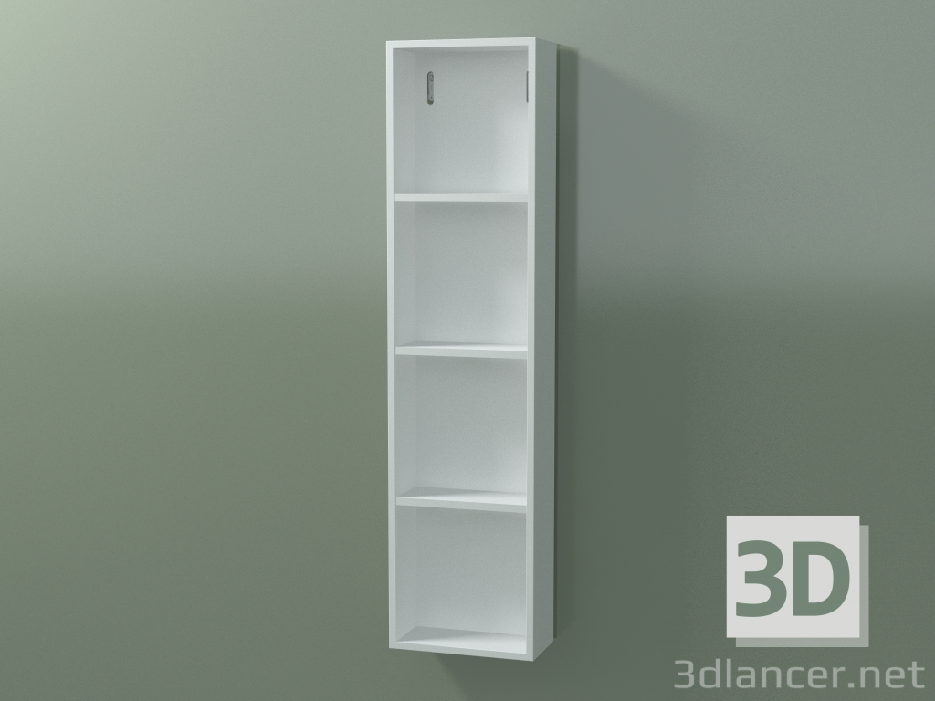 3D modeli Boy dolabı (8DUAEA01, Glacier White C01, L 24, P 12, H 96 cm) - önizleme