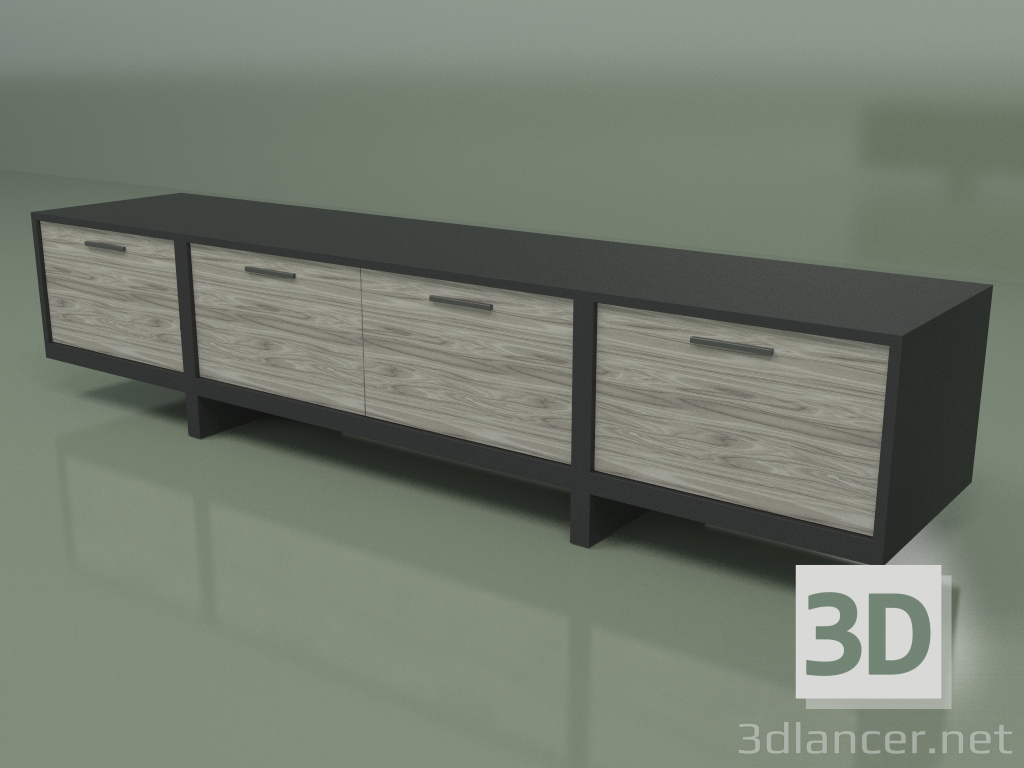 modello 3D Porta TV 01 - anteprima