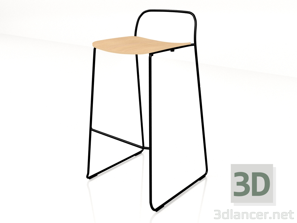 modèle 3D Tabouret de bar Afi AF01 - preview