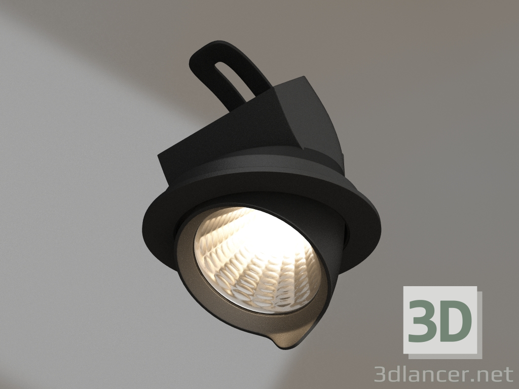 3d model Lámpara LTD-EXPLORER-R130-20W Day4000 (BK, 38 grados, 230V) - vista previa