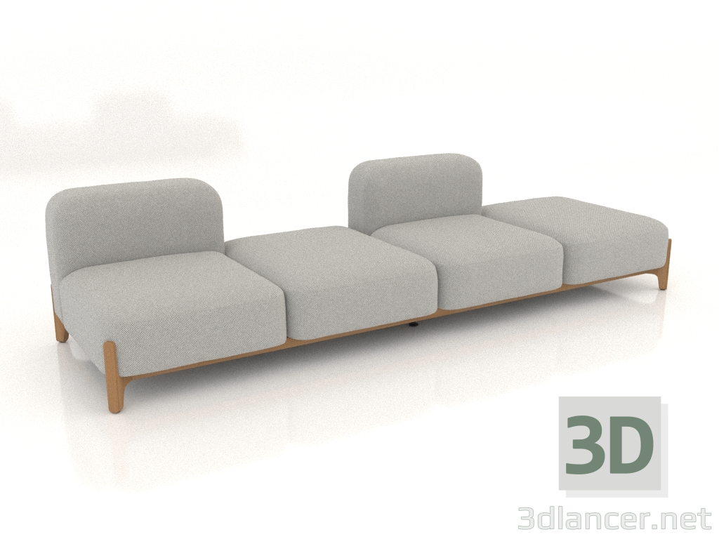 3D Modell Modulares Sofa (Komposition 15) - Vorschau