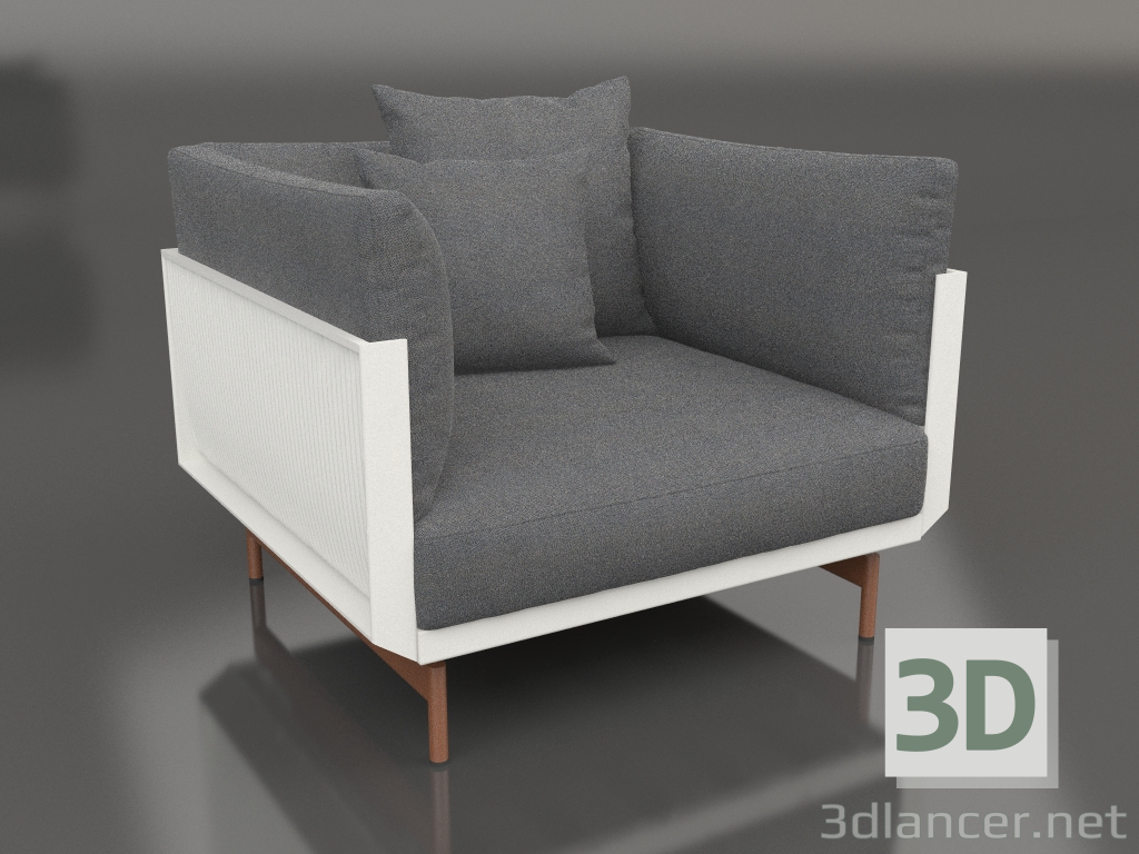 3d model Sillón (gris ágata) - vista previa