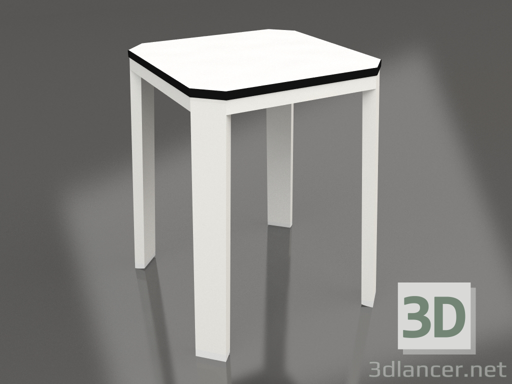 3D Modell Niedriger Hocker (Achatgrau) - Vorschau