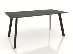 Mesa de comedor BRASKO 1600x800x750 mm (roble negro)