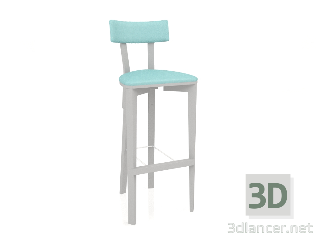 3d model Rectangle bar stool (option 9) - preview
