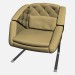 3d model Gilda armchair capitonne - preview