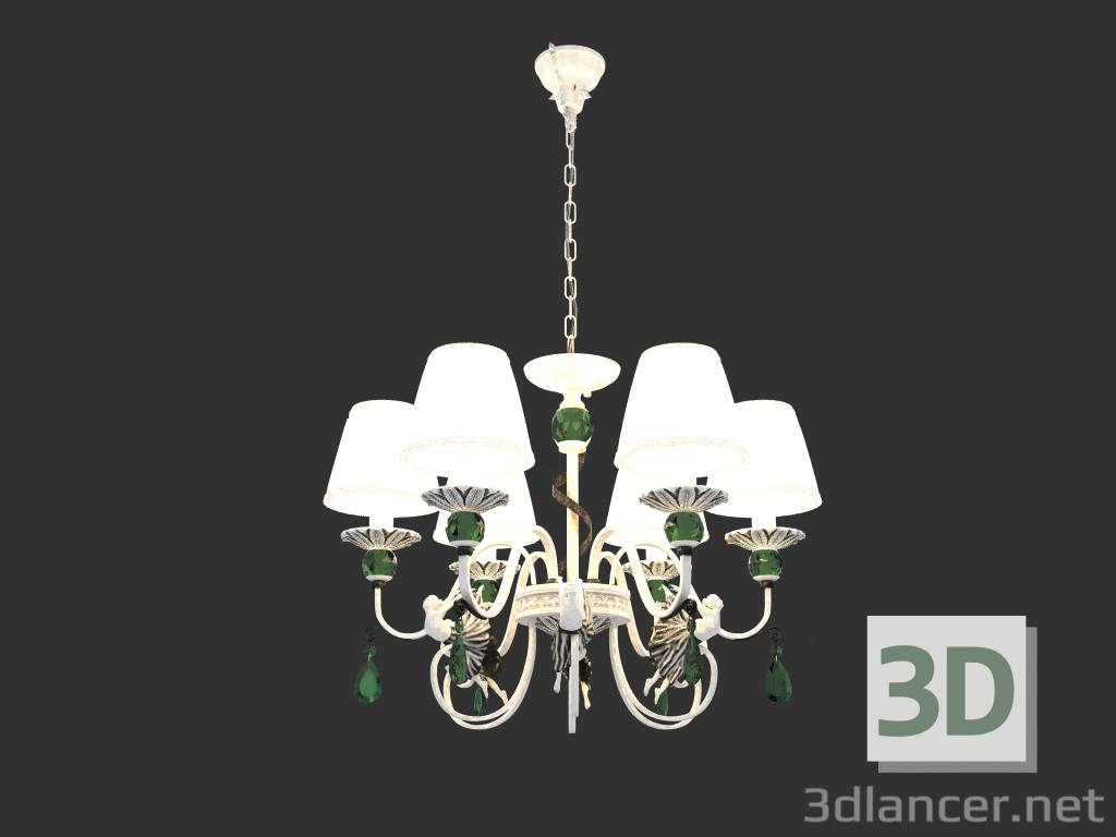 modello 3D Lampadario ELINA (ARM222-06-N) - anteprima