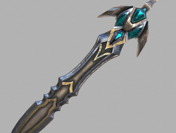 Fantasy sword 23 3d model