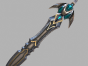 Fantasy sword 23 3d model