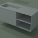 modello 3D Lavabo con cassetto e vano (06UC734S2, Silver Grey C35, L 120, P 50, H 48 cm) - anteprima