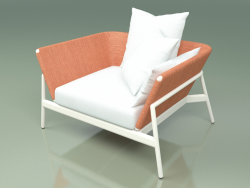 Sofa 001 (Metallmilch, Batyline Orange)