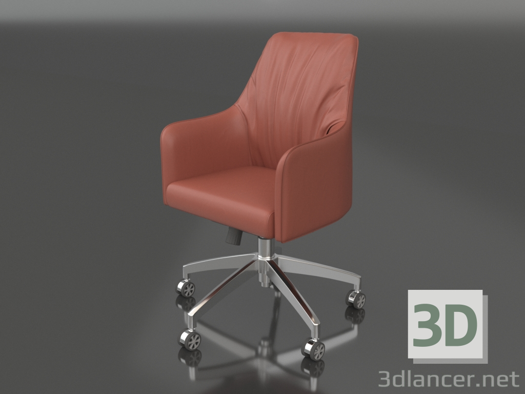 modèle 3D Fauteuil Richmond (corail) - preview