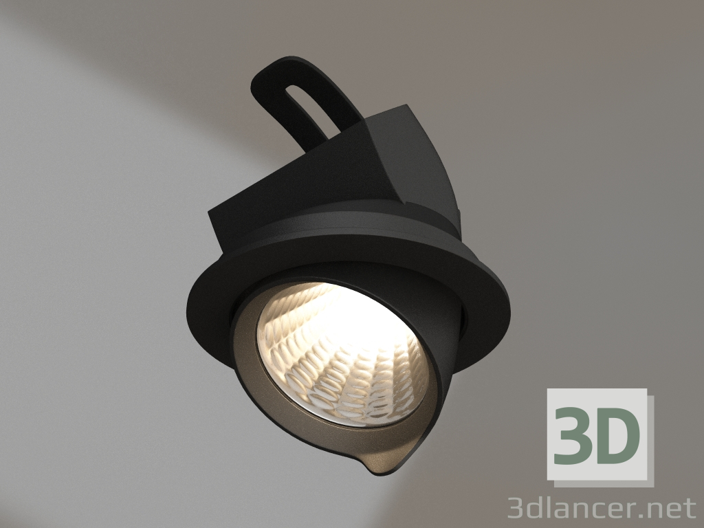 Modelo 3d Lâmpada LTD-EXPLORER-R130-20W Warm3000 (BK, 38 graus, 230V) - preview