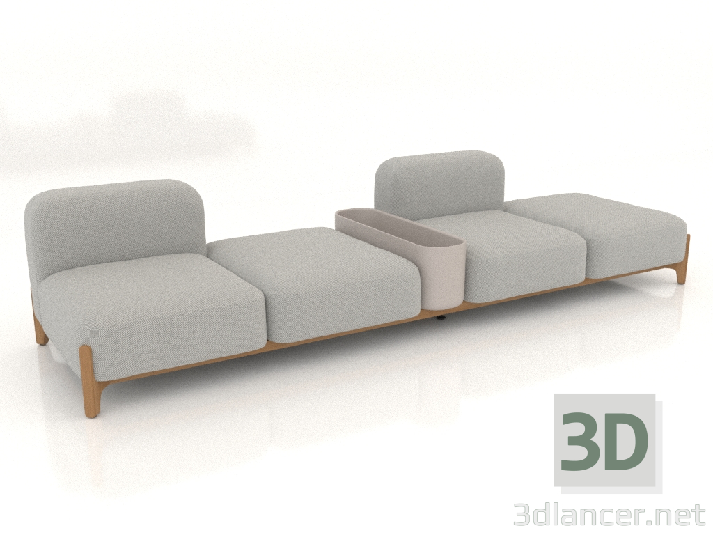 Modelo 3d Sofá modular (composição 16) - preview