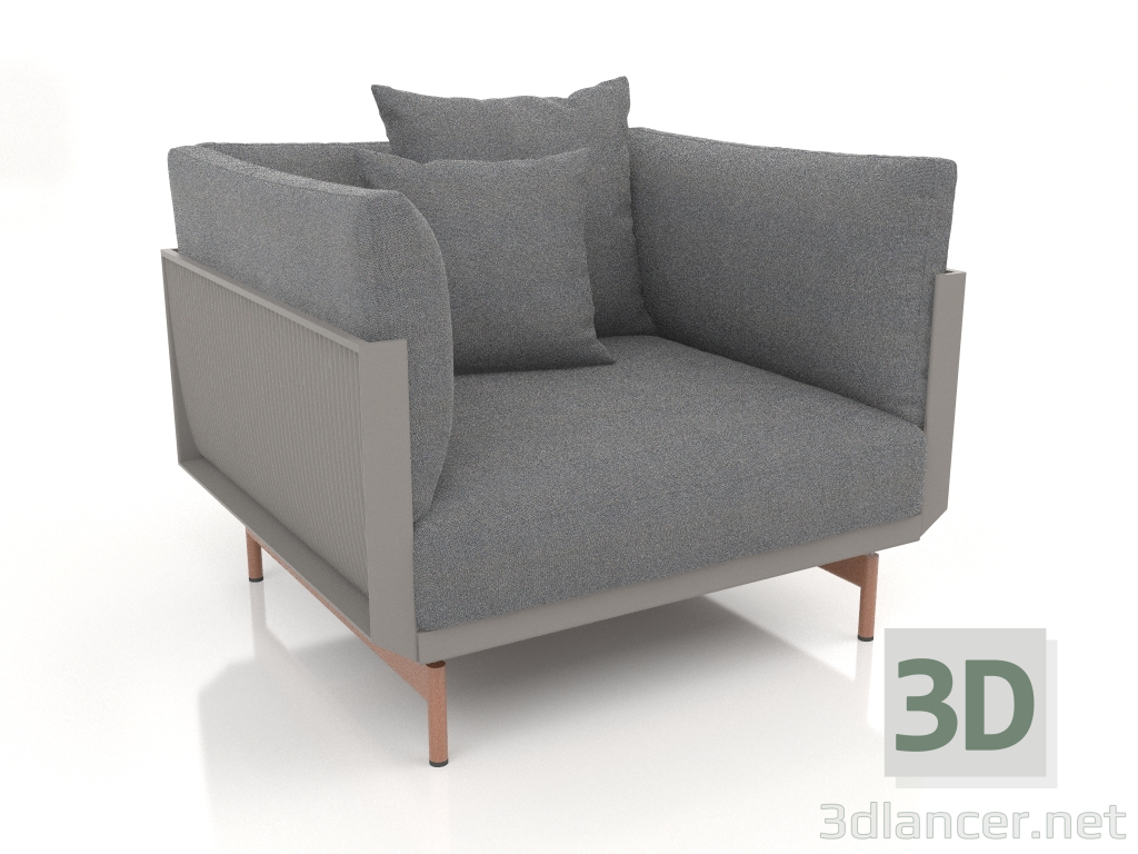 Modelo 3d Poltrona (cinza quartzo) - preview