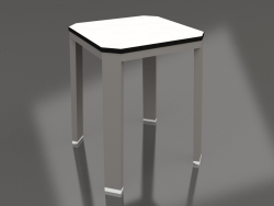 Tabouret bas (Gris quartz)