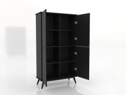 Schrank 5 1000x450x1800 mm (offen, schwarz RAL 9005)